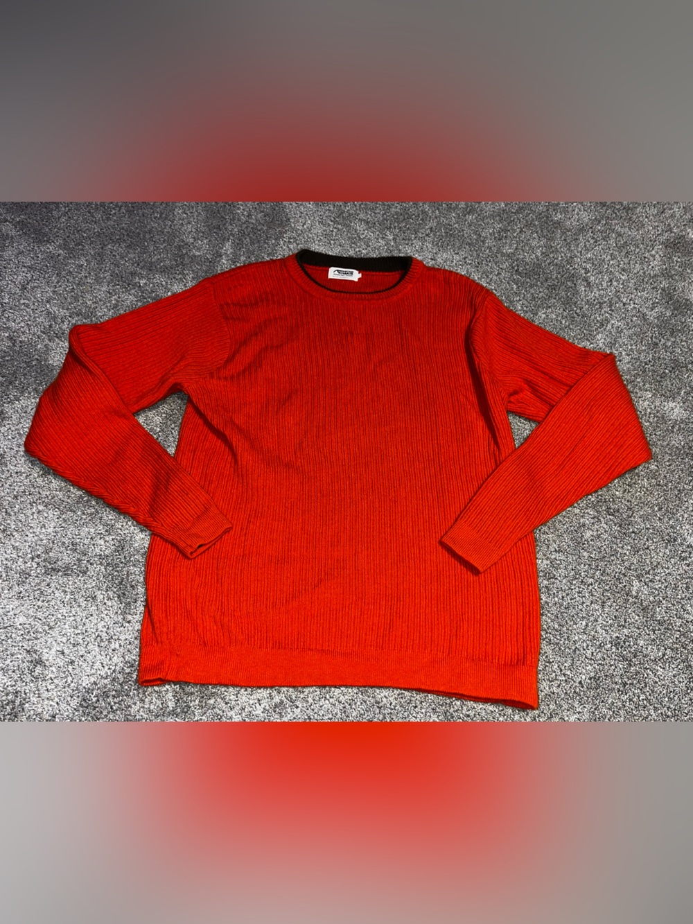 Mountain Khakis Men’s Orange Merino Wool Crewneck Sweater Size Large